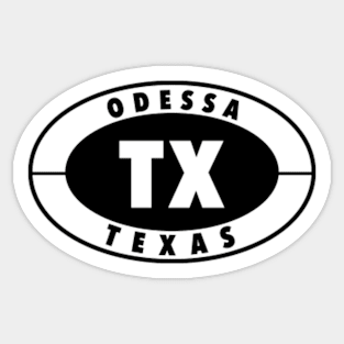 Vintage Odessa Texas Sticker